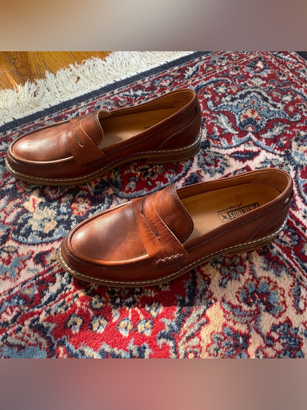 PIKOLINOS Aldaya Women’s Penny Loafers in Brown Cuero - Size 39 8.5 - Picture 2 of 12